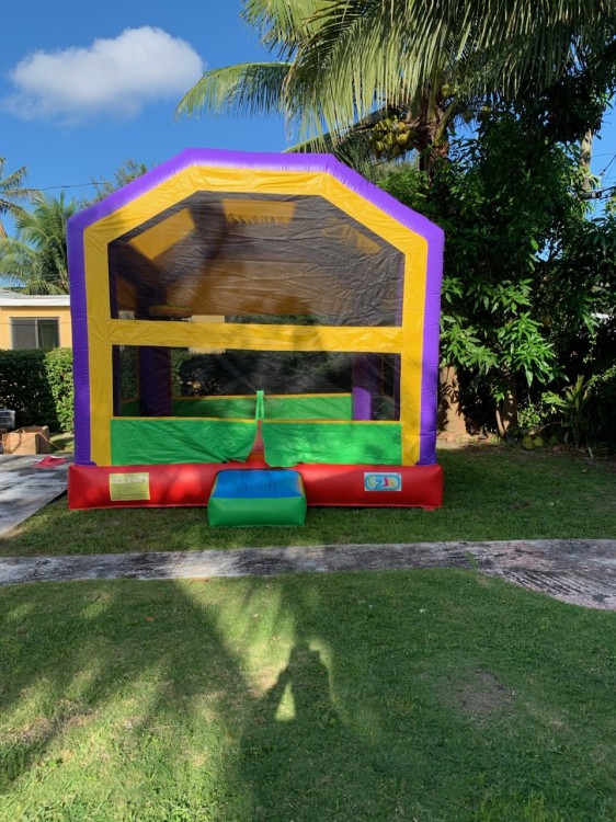 Multi Color Mesh Wall Bounce House